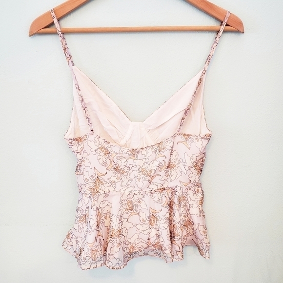 The EAST ORDER HARLIE FLORAL LACE-UP CAMISOLE TOP - Picture 4 of 8